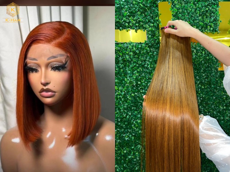 Bone straight, sleek hair with striking colors is the new trend