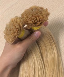 Flat Tip Hair Extensions Blonde Color 1