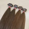 Flat Tip Hair Extensions Brown Color