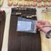 Natural Straight Tape in Hair Extensions Dark Brown Color