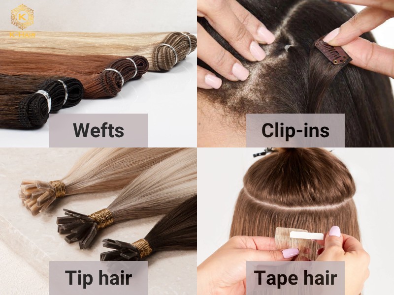 Different variations of hair extensions and their prices