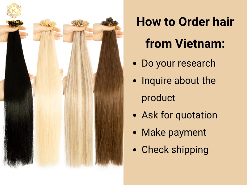 Steps to import hair from Vietnam