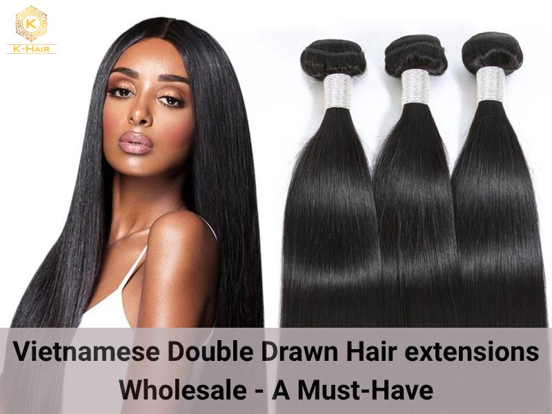 Wholesale double drawn hair extension