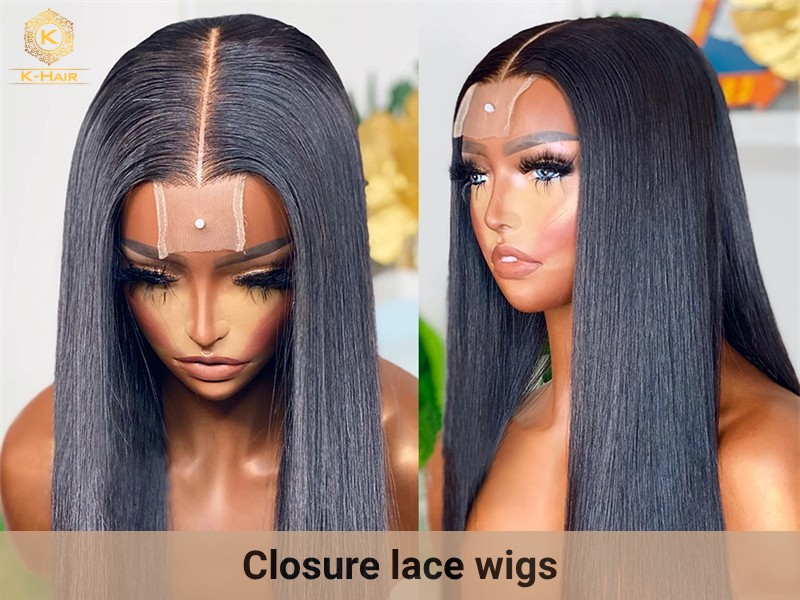 Closure lace wigs’ lace sizes used are in rectangular, or square shape
