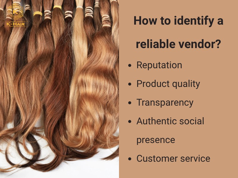 Steps to identify a reliable hair vendor