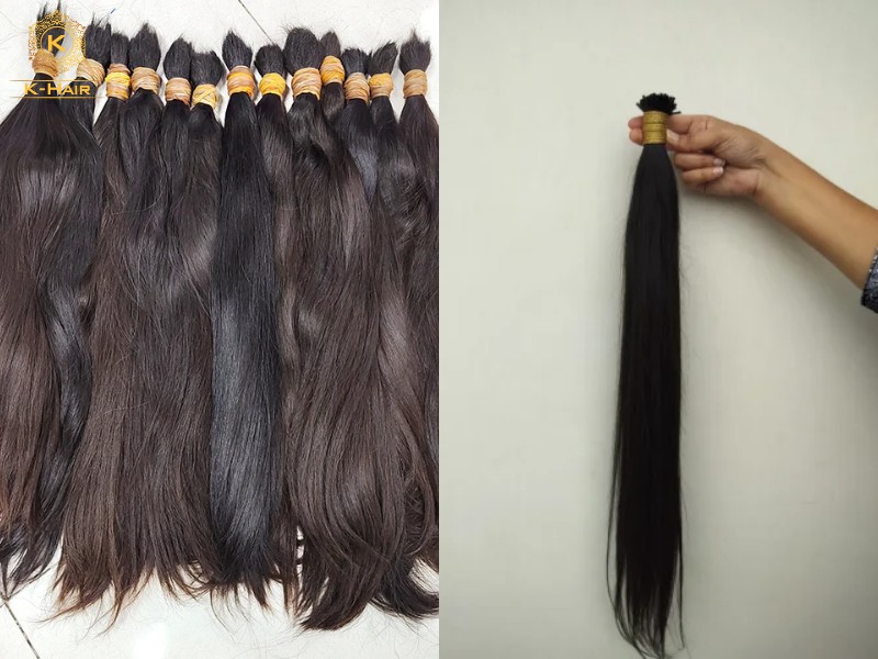 Raw hair is unprocessed, unwefted hair