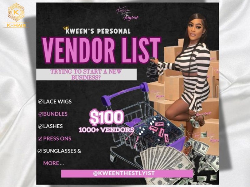 Consider buying a vendor list to find suitable hair suppliers
