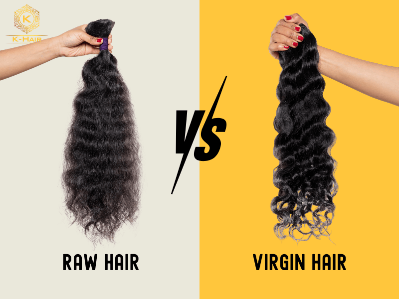 The differences between Raw hair vs Virgin hair