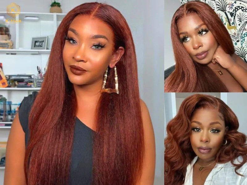 Colored Yaki hair looks like this