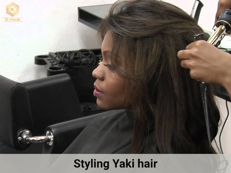 Applying a heat protectant is a must before any heat styling