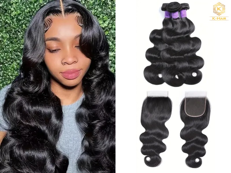 Body wave features a loose, broad and soft S-shape waves