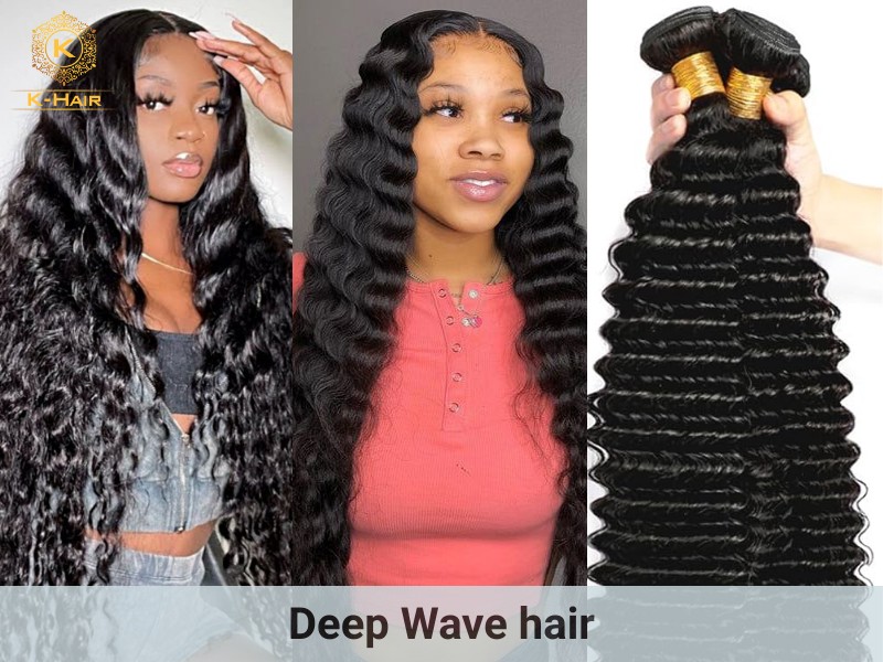 Deep wave texture is voluminous and 3-dimensional