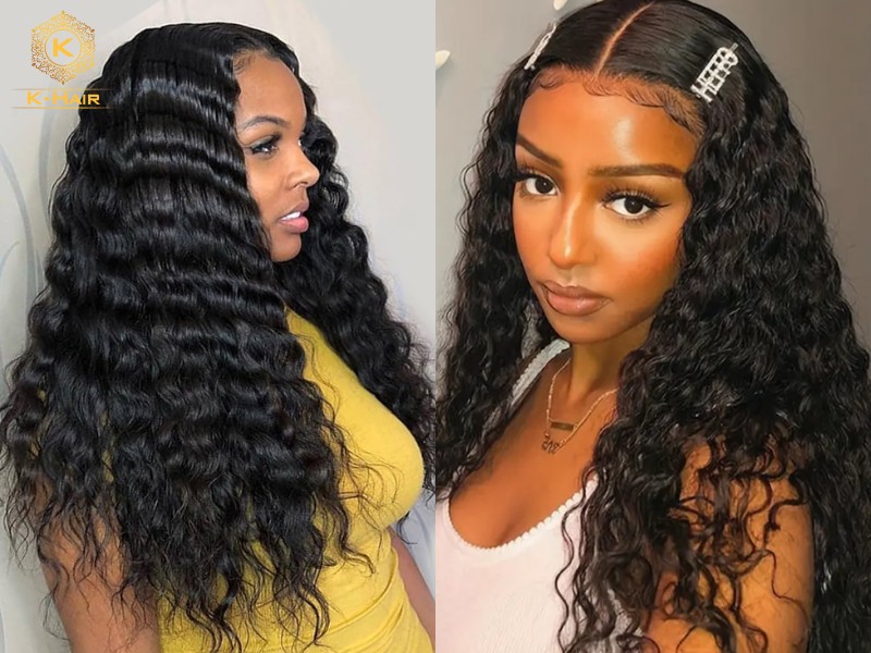 Deep wave is for a polished look, and Water wave is for a laid-back vibe