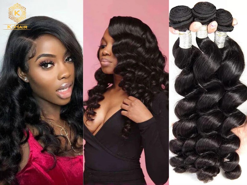 Loose wave is more relaxed and laid-back, with looser, softer defined textures