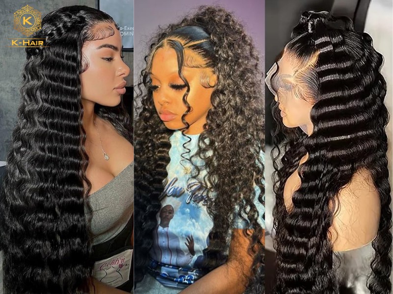 Deep wave has a much more well-defined and dramatic hair look