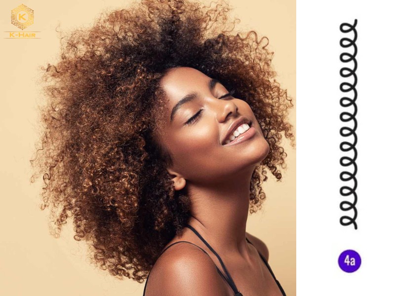 4A with its S-shape curls is the loosest curl texture of the kinky hair spectrum