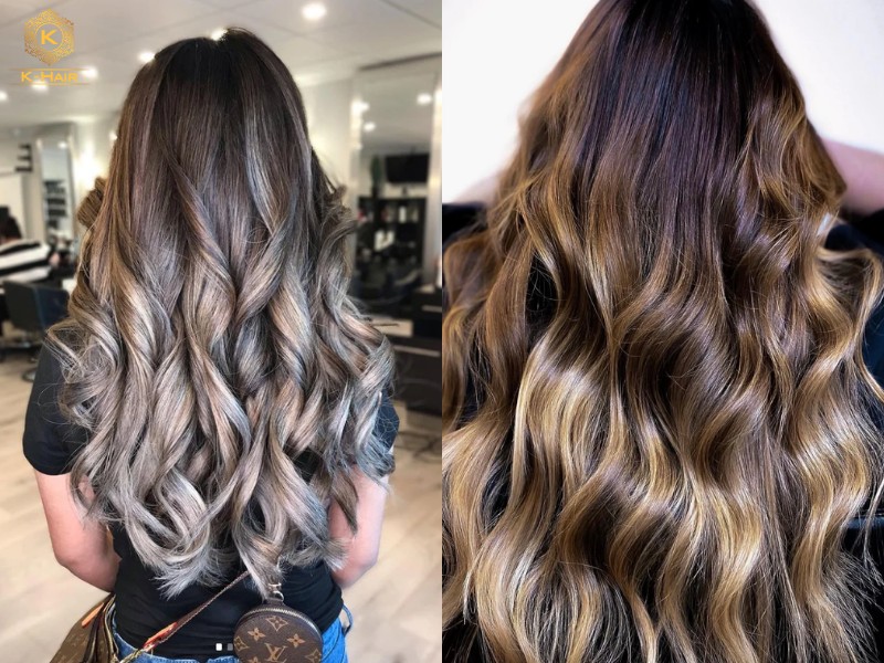 By adding lighter shades, balayage hair can make the hair appear more voluminous
