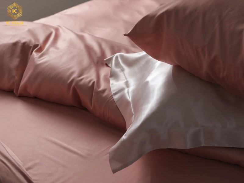 Sleeping in silk or satin can also help