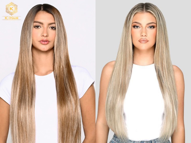 Comparing 26 inch vs 24 inch hair extensions - 26 inch extensions are the more premium length