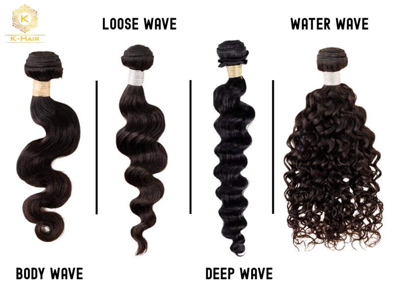 4 wavy textures of Peruvian hair