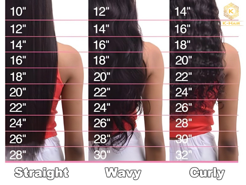 Waist length hair includes 24, 26 and 28 inch hair extensions