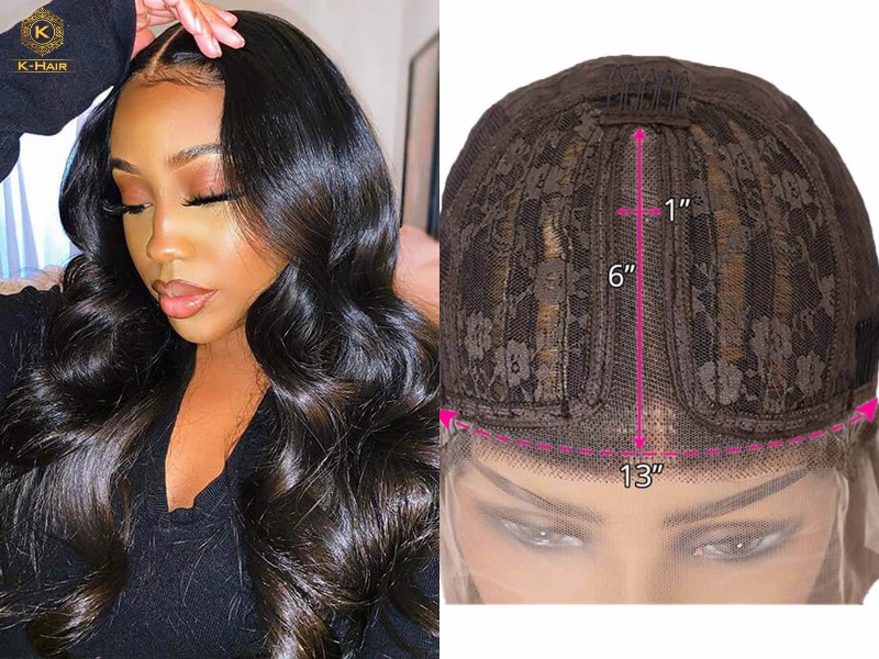 T-Part Wigs - The Unexploited Market You Cannot Miss! 3 T-part wig 13x1x6 structure horizontal vertical bar lace construction