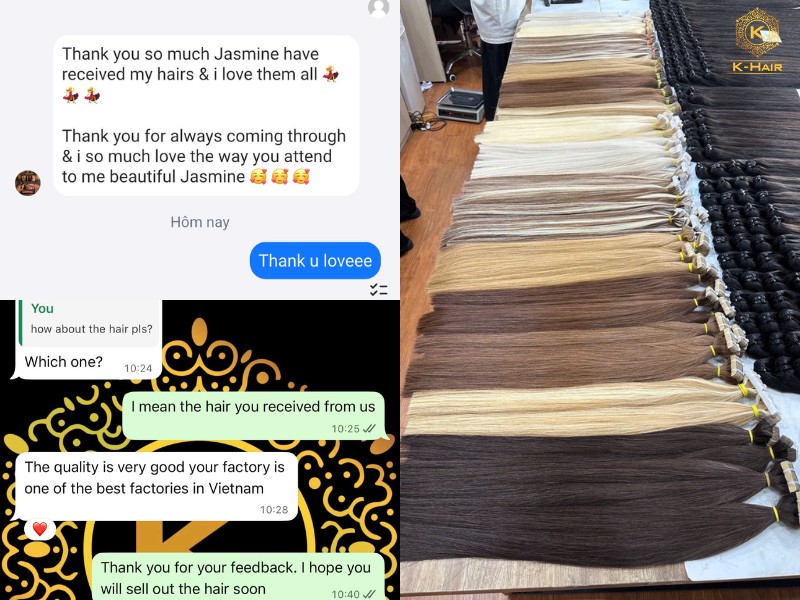 K-Hair massive production capacity is able to please hair buyers around the world