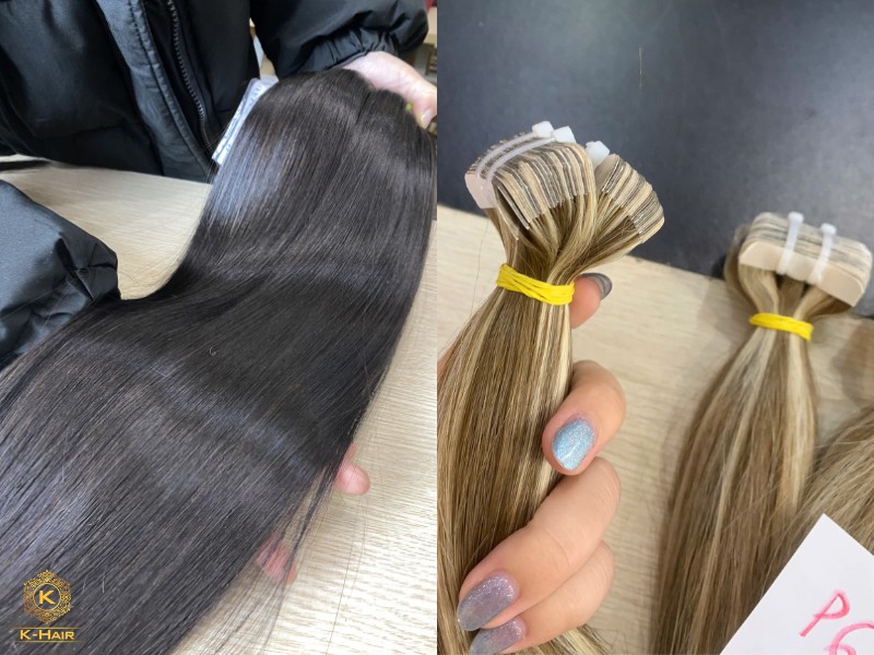 K-Hair tape-ins are in a completely different level - with medical-grade, non-allergic tape materials and premium, unprocessed Raw hair quality