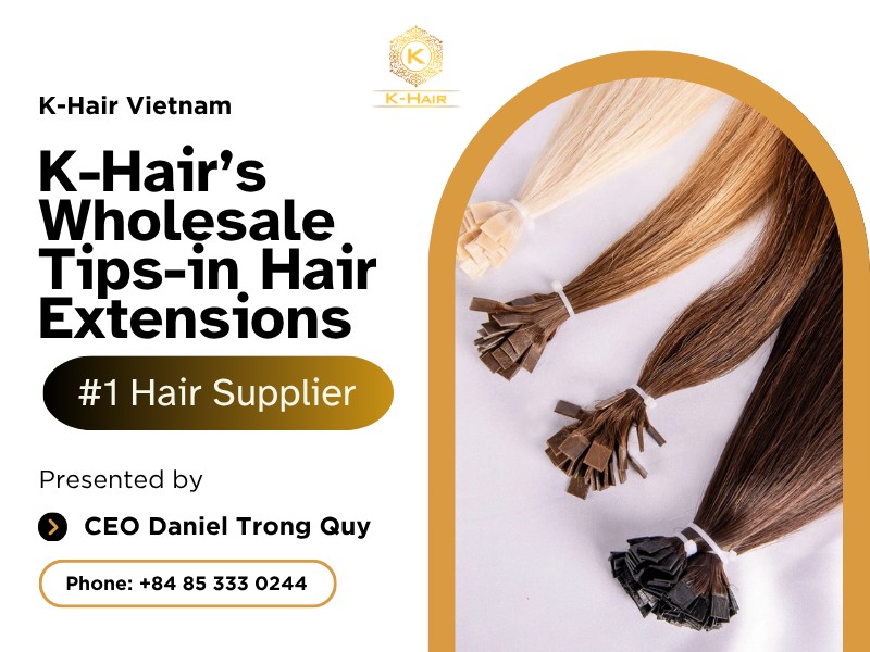 K-Hair wholesale tips-in hair extensions supplier Vietnam — K-tips I-tips flat-tips
