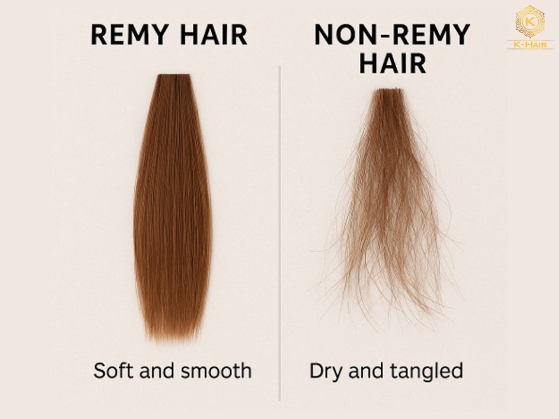 Vietnamese Hair Guide 2026: Grades, Textures & Sourcing 6 The differences between Remy Vietnamese hair and Non-Remy hair