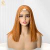 Yellow Brown Wig Natural Straight HD Lace 4 1