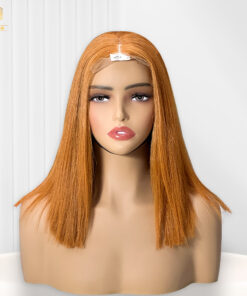 Yellow Brown Wig Natural Straight HD Lace
