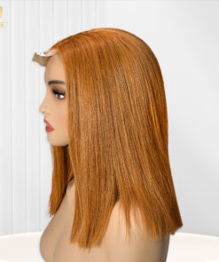 Yellow Brown Wig Natural Straight HD Lace 1 2