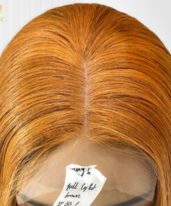 Yellow Brown Wig Natural Straight HD Lace 3 3