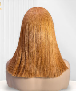 Yellow Brown Wig Natural Straight HD Lace 2 4