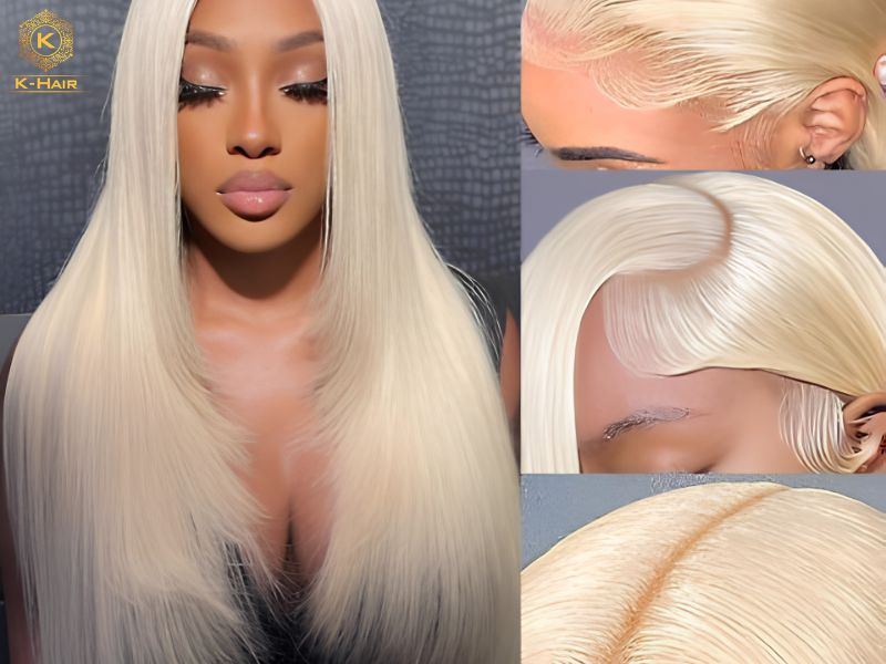 613 Hair Color Guide: Level 10 Blonde, Tones & Care Tips 8 613 hair color bundles, lace wigs and hair extensions