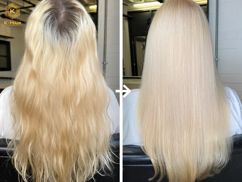 613 Hair Color Guide: Level 10 Blonde, Tones & Care Tips 2 613 hair color blonde transformation on human hair