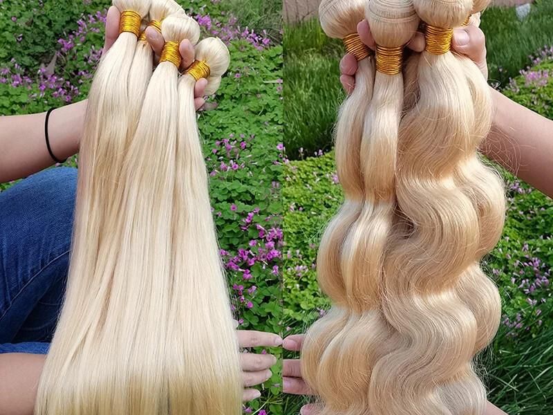 613 Hair Color Guide: Level 10 Blonde, Tones & Care Tips 7 Wholesale 613 human hair bundles and wigs in different textures