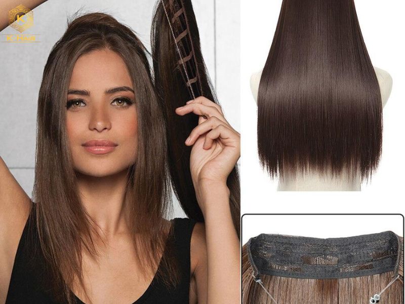 Halo Hair Extensions: A Complete Buying & Care Guide 4 Synthetic halo extensions offer a sleek, pre-styled look for adding temporary length and volume.
