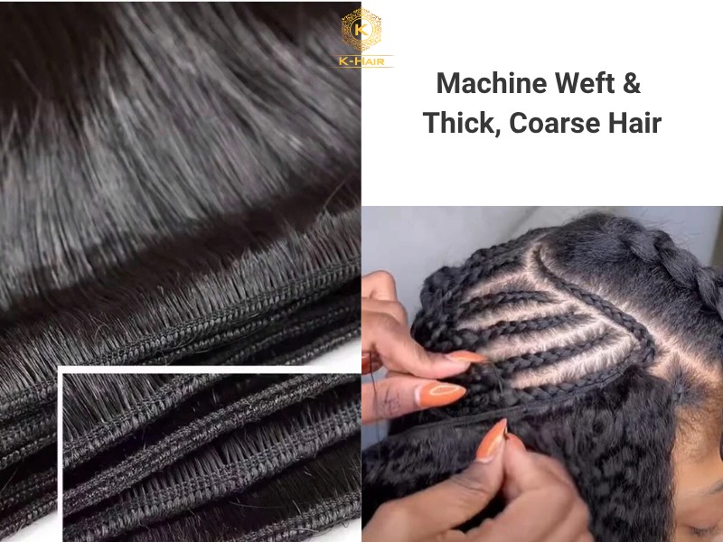 Hand Tied vs Machine Weft: The Real Differences? (2026) 9 Machine Weft - Best for Thick or Coarse Hair