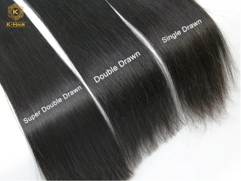 Buying Hair Extensions Wholesale: How To Source Like A PRO 7 Single Drawn, Double Drawn, Super Double Drawn density levels