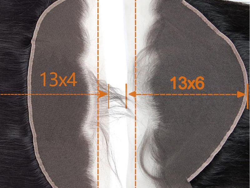 13x4 vs 13x6 Lace Front Wig: Which Is Better for You? 5 Parting space comparison between 13x4 and 13x6 lace frontals
