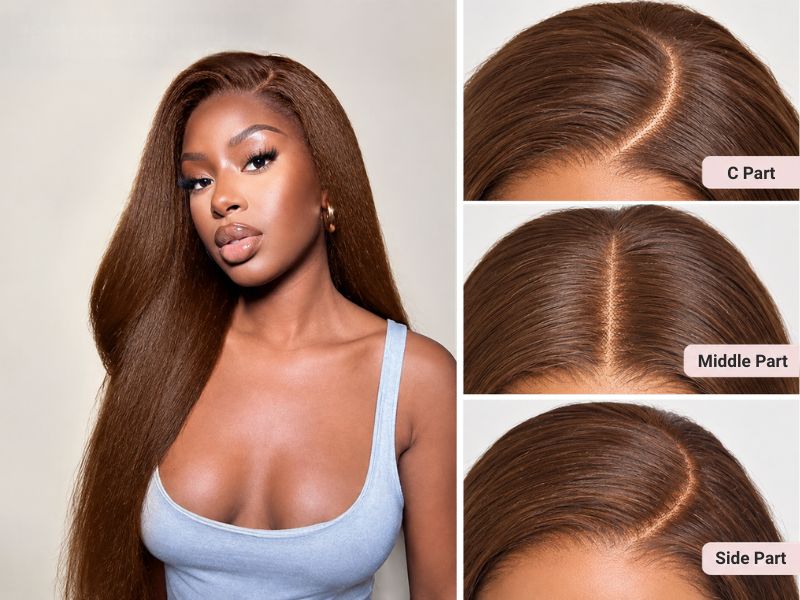 13x4 vs 13x6 Lace Front Wig: Which Is Better for You? 6 13x4 lace front wig styled with different parting styles