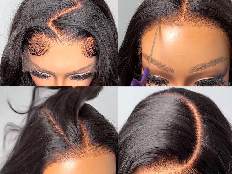 Free Part Closure: Wholesale Guide for Hair Buyers 4 Free part closure parted in the middle and on the side