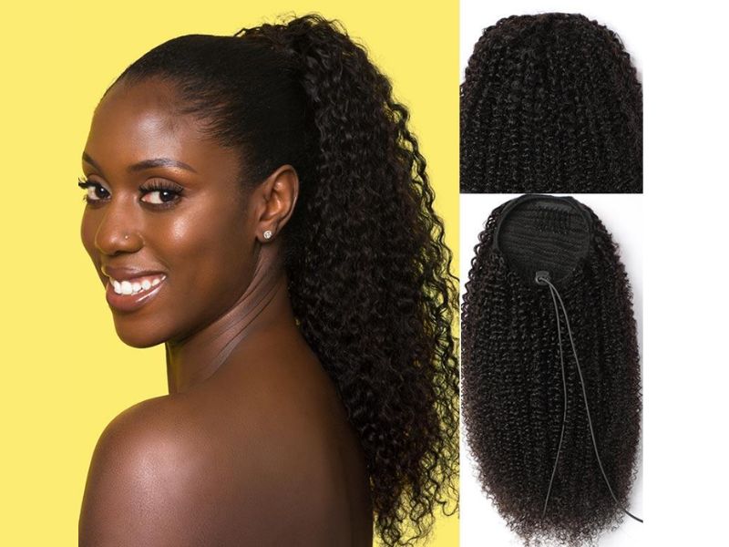 Ponytail Hair Extensions: A Wholesale Buyer's Guide 5 Drawstring attachment for a secure ponytail fit